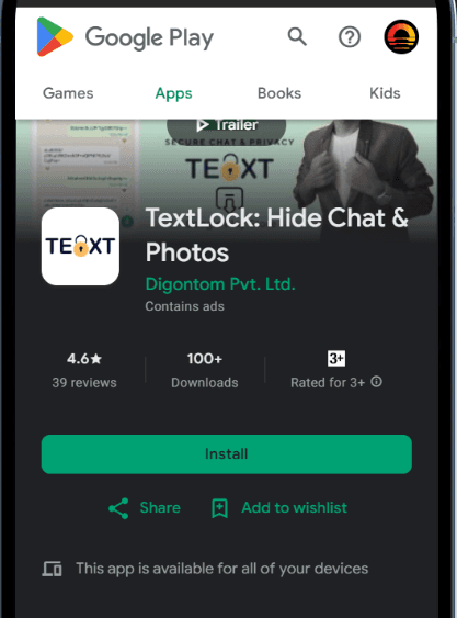 TextLock – Private Chat & Photo Vault