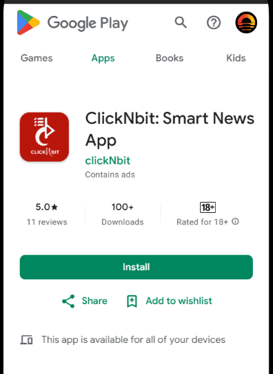 ClickNbit: Smart News App