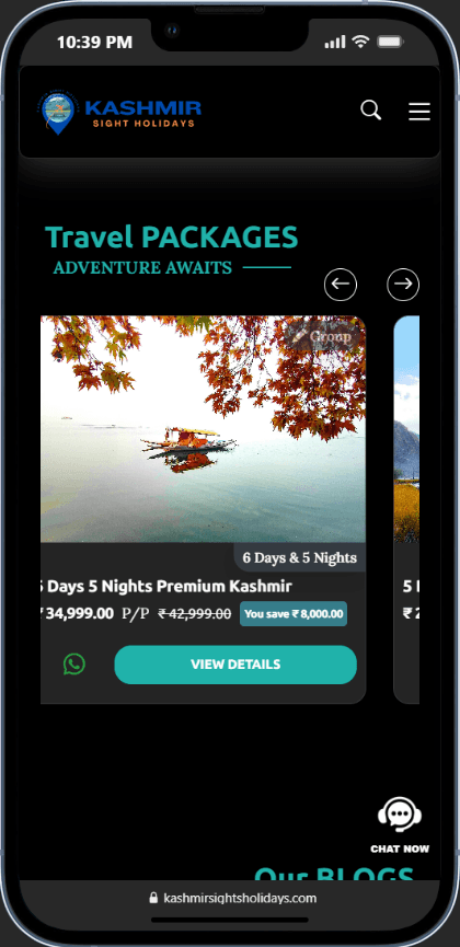 Kashmir Travek Booking website